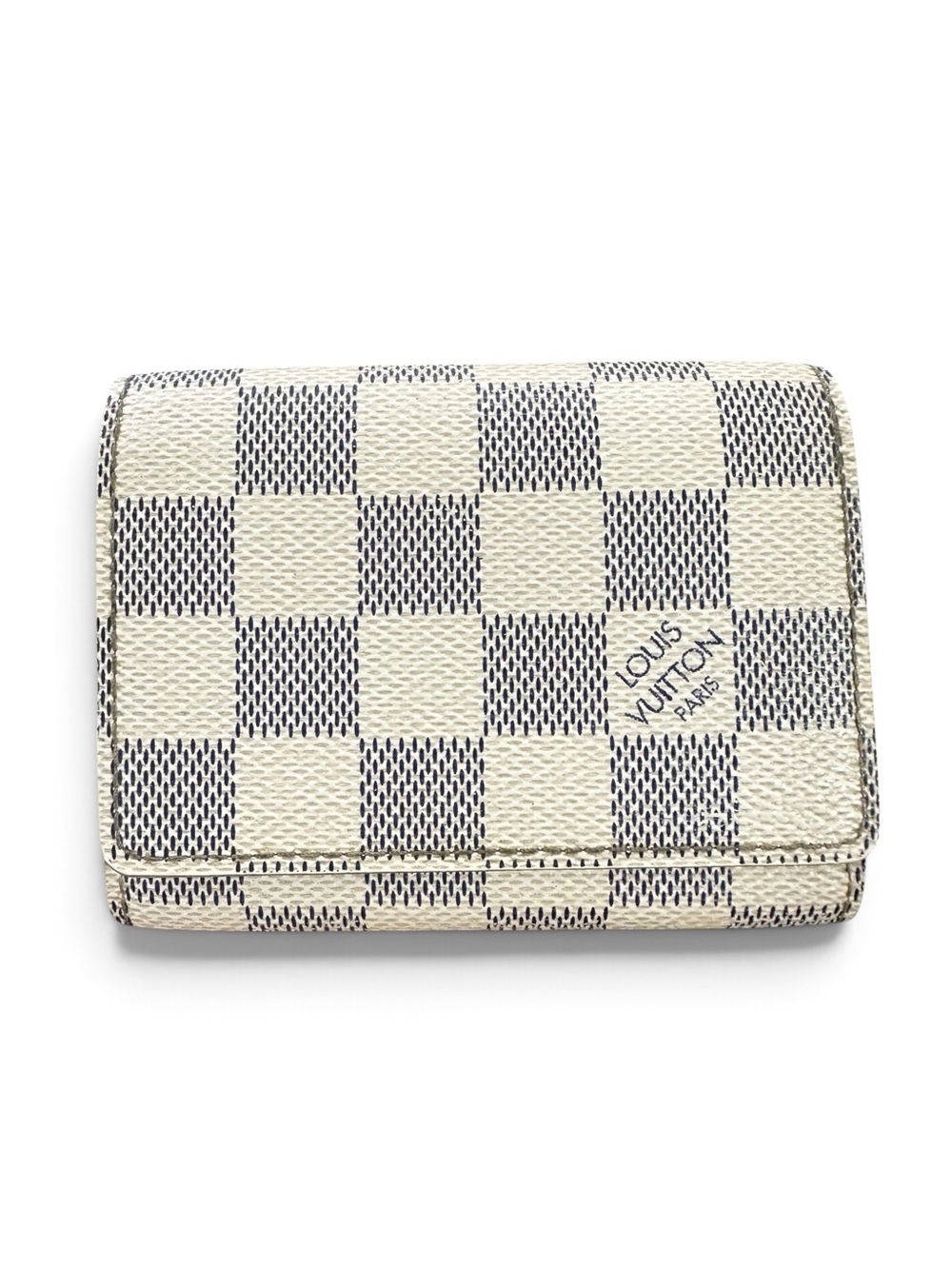 Louis Vuitton Damier Azur Leather Pocket Organizer Card Holder